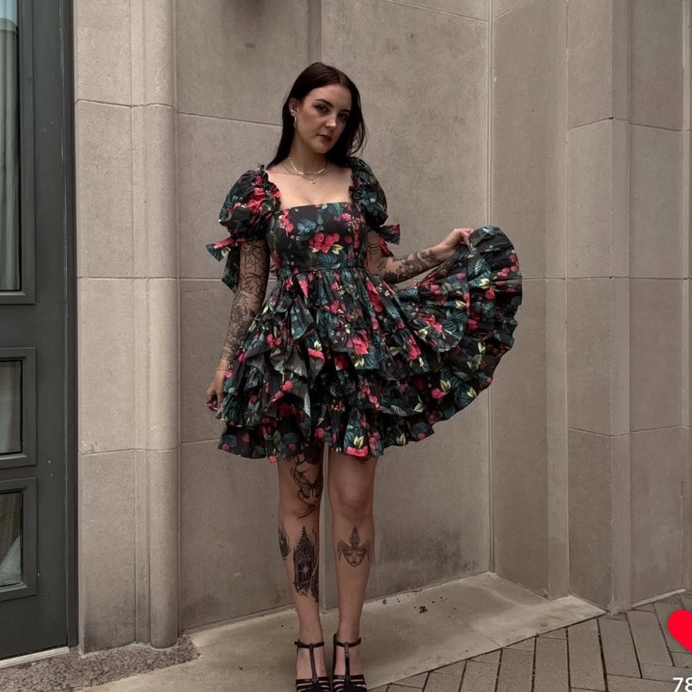 Fancifull Doll Raspberry Mini Liaison Dress